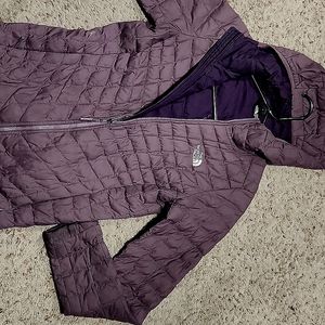 The North Face fitted puffy coat.